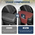 thumbnail image 4 of Gray Car Console Cover, Leather Car Center Console Cushion Pad with Sided Pockets, Protective Car Armrest Cushion for Most Kinds of Vehicles Interior Accessories, 4 of 7