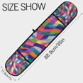 thumbnail image 3 of Yayeee Double Oven Mitt Kitchen Heat Resistant Baking 35" x7" Quilted Glove, Colorful Wavy Pattern, 3 of 6