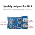 thumbnail image 1 of MP2.5GD for Rasbperry Pi 5 PCIE to Dual 2.5G Ethernet Expansion Board, 1 of 5