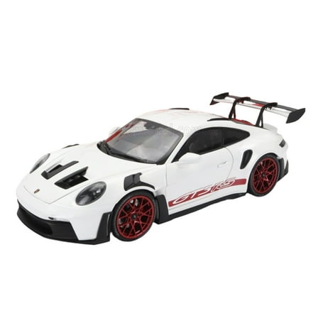 Minichamps 2023 Porsche 911 992 GT3 RS White w/ Pyro Red Wheels 1:18
