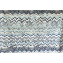 Fabric Mart Direct Blue Printed Velvet Fabric By The Yard, 54 inches or 137 cm width, 4 Continuous Yards Blue Velvet Fabric, Waves Are Scenic, Upholstery Drapery Curtain Wholesale Fabric