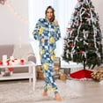 thumbnail image 7 of FORMRS Onesies Pajama for Adults Unisex Hoodie Winter Jumpsuit One Piece Sleepwear, Sizes S-2XL, Retro Plaid Lemon, 7 of 7