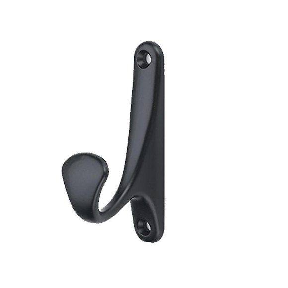 Wall Mounted Coat Hook, Coat Hooks, Retro Black Coat Hooks To Screw On, Robe Hook , Single Hook For Kitchen Bathroom Bedroom