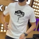 thumbnail image 2 of Camisetas para hombre, ropa, camiseta para hombre, camiseta con el alfabeto blanco, Kpop, ropa de calle de alta calidad, moda al por mayor, vintage, hip hop, gimnasio, elegante, 2 of 5