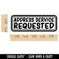 thumbnail image 2 of Address Service Requested Mail Self-Inking Rubber Stamp Ink Stamper for Business Office - Lime Green Ink - Large 2-2/4 Inch, 2 of 7