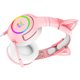 thumbnail image 2 of Injueey Nuevo producto orejas de gato rosa linda chica auriculares para juegos con micrófono ENC reducción de ruido HiFi 7.1 canales RGB Cables de audio/vídeo Rosado USB 7.1, 2 of 6