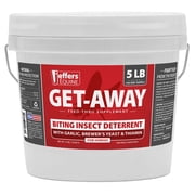 Jeffers Equine Get-A-Way Feed Additive Powder – Natural Garlic & Thiamine Supplement for Horses, Supports Comfort and Well-Being - 5lb
