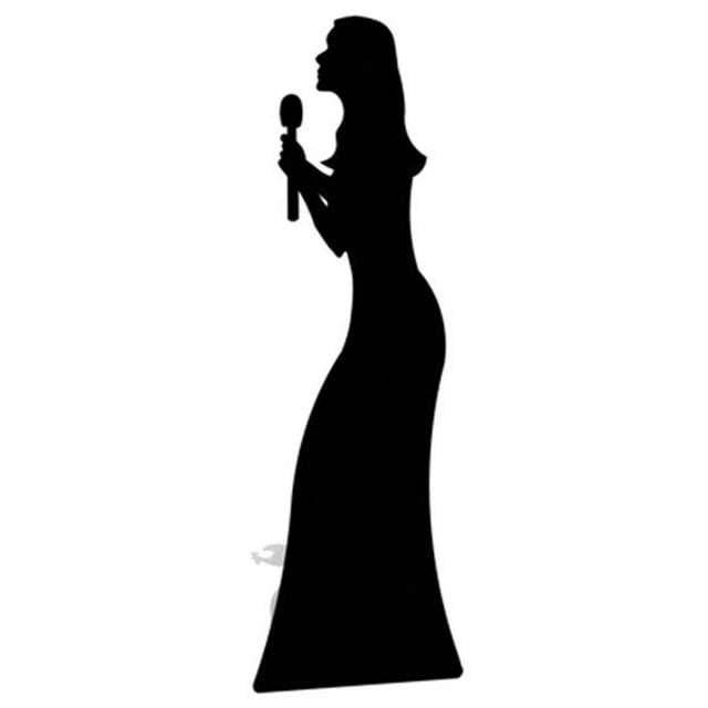 Star Cutouts SC107 Cut Out of Singer Silhouette