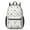 Excavator And Triangle, variant on Excavator and Triangle White Pattern 17" School Backpacks for Teens,Waterproof Oxford Fabric,S-Shape Padded Straps for School,Travel,Hiking,Camping