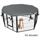 thumbnail image 4 of Funda para Parque de Juegos para Perros a Prueba de Sol y Lluvia con Parque de 8 Paneles Incluido - Funda de Poliéster Impermeable y con Protección Uv para Parques de Mascotas de 24 Pulgadas, para Us, 4 of 7