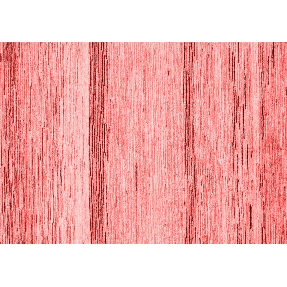 Ahgly Company Indoor Rectangle Abstract Red Modern Area Rugs, 2' x 5'