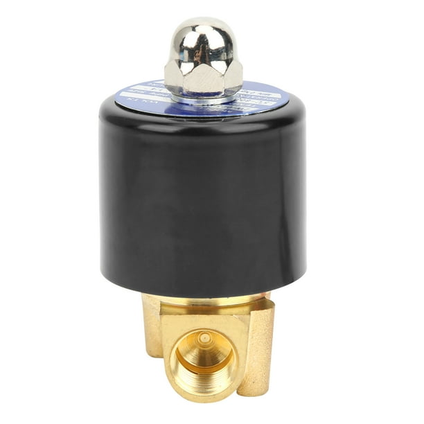 Válvula normalmente cerrada, válvula de latón G1/4 pulgadas, válvula solenoide de latón para agua, válvula solenoide construida para profesionales