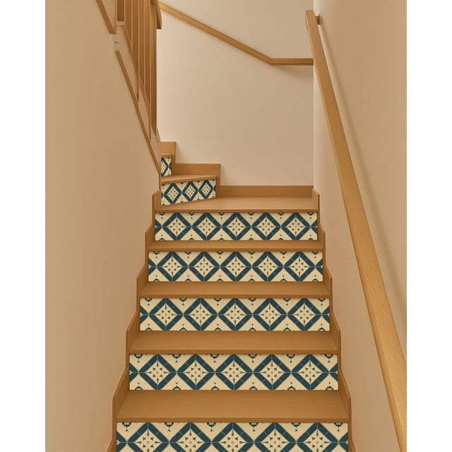 Stair Decals Stair Riser Stickers Peel and Stick Vinyl .&#;W x .&#;H x