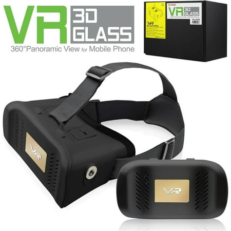 VR, VR Headset, 3D Gear VR-Virtual Reality Headsets 3D Glasses VR Box for Smartphones from 4 to 6 Inches