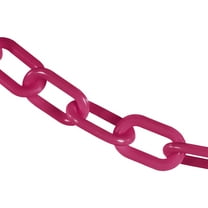 2 Inch x 25 Feet Safety Pink Heavy Duty Plastic Safety Chain