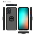 thumbnail image 6 of CoverON For Motorola Moto G Stylus 2022 Phone Case, Ring Holder Kickstand Magnetic Mount Clear Hard Back Cover Rubber Bumper, Black, 6 of 9