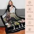thumbnail image 5 of Custom Blankets with Photos, Personalized Picture Throw Blanket, Music Song Style Wedding Anniversary Birthday Customized Gifts for Couples Boyfriend Girlfriend Sister, 5 of 6