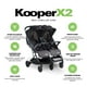 thumbnail image 4 of Joovy Kooper X2 Cochecito doble lado a lado con bandejas dobles para refrigerios, plegado con una sola mano, asientos reclinables en múltiples posiciones, reposapiernas ajustables y 2 bolsillos con cr, 4 of 5