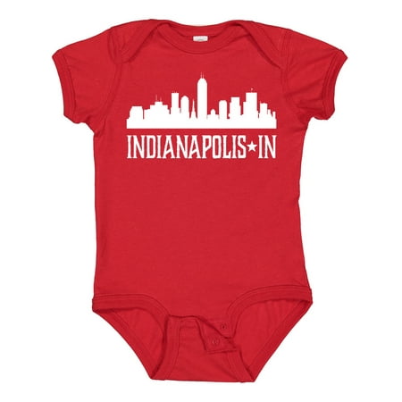 

Inktastic Indianapolis Indiana Skyline in Cities Boys or Girls Baby Bodysuit