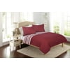Better Homes & Gardens Solid Front Reverse Stripe Quilt, Red, King