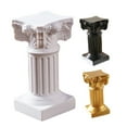 thumbnail image 4 of CIMAXIC Roman Column Pillars Candle Holders Resin Black Adults House Decoration 3pcs, 4 of 8