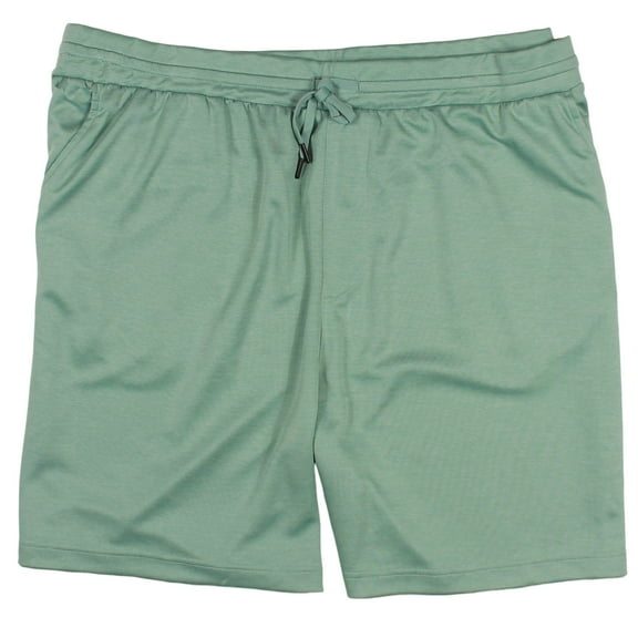 Roundtree & Yorke Performance Men's Big & Tall Knit Comfort Stretch Athletic Shorts (Mint Heather, 4X-Large Big, 4XB)