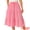 Red, variant on Women's Gingham Drawstring Waist Tiered A-Line Midi Skirt X-Large Yellow