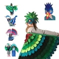 thumbnail image 2 of Disfraces de Cosplay de Halloween para niños, disfraces de animales, pavo real, pájaros, capa, máscara, ropa de Carnaval para niñas y niños xuanjing unisex, 2 of 2