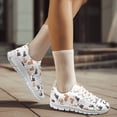 thumbnail image 4 of Psesaysky White Running Shoes for Women Girls Cats Lovers Cute Animal Printed Sports Shoes for Teens Anti-Slip Comfortable Walking Shoes, 4 of 7