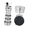 thumbnail image 1 of Juego de utensilios de cocina para acampar perfecl 12 piezas acero inoxidable, 1 of 8