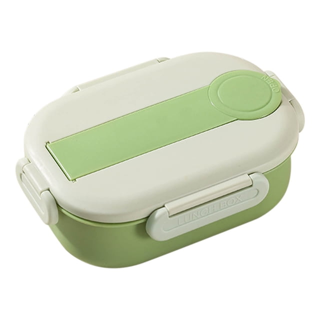 TACILIP Student Two-cent Lunch Box Small Fresh Lunch Box with Tableware Portable Travel Box Lunch Box, Gifts for Men