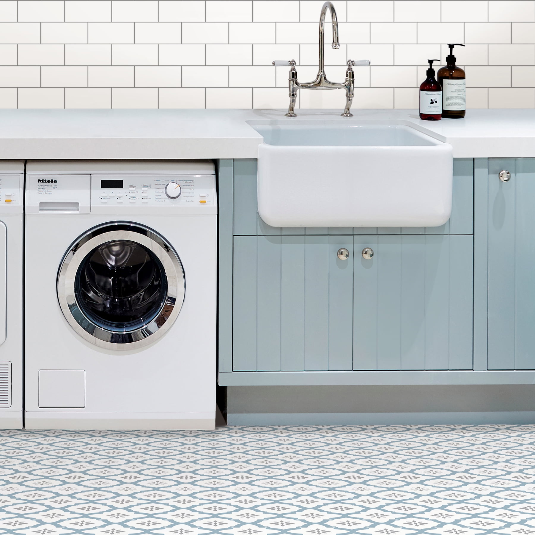 FloorPops Alfama 12 in. x 12 in. Peel and Stick Virgin Vinyl Floor Tiles (10-Pack)
