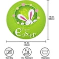 thumbnail image 2 of Coolnut Cute Easter Bunny Rabbit Round Placemat Set of 1, Non-Slip Washable Heat Resistant & Waterproof Plate Pads for Dinner Table Table Placemats, 15.4 in Home Decor Gifts, 2 of 6