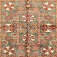 thumbnail image 1 of Ahgly Company Indoor Square Abstract Chestnut Red Abstract Area Rugs, 3' Square, 1 of 6