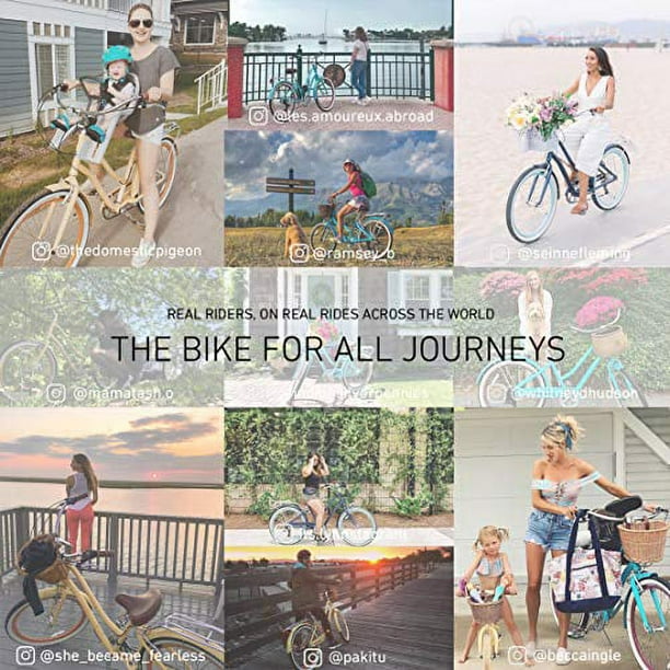 sixthreezero EVRYjourney Women s Beach Cruiser Bike Step Through Touring Hybrid Bicycle