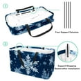 thumbnail image 4 of Snowflake Large Foldable Oxford Cloth Grocery Baskets - Multipurpose Storage Basket and Decorative Box, 4 of 7