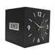 thumbnail image 3 of Reloj de pared esquinero decorativo con calendario moderno y silencioso, indicador de fecha y día de la semana, reloj digital Negro, 3 of 9