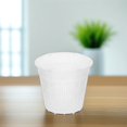 thumbnail image 2 of MERRYHAPY 12-Pack White Plastic Flower Pots with Drainage Holes, Ideal for Orchids, Indoor and Outdoor Plant Containers, 2 of 8