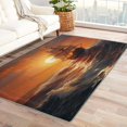 thumbnail image 1 of 4x5 Nautical Rugs for Bedroom Living Room, Sunset Area Rug for Home Decor, Soft Machine Washable Non Slip Low Pile Indoor Carpet DTSX1051, 1 of 7