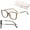 Brown, variant on Women's Portable Fashion Anti-Blue Light Reading Glasses, Presbyopia Glasses, UV Protection