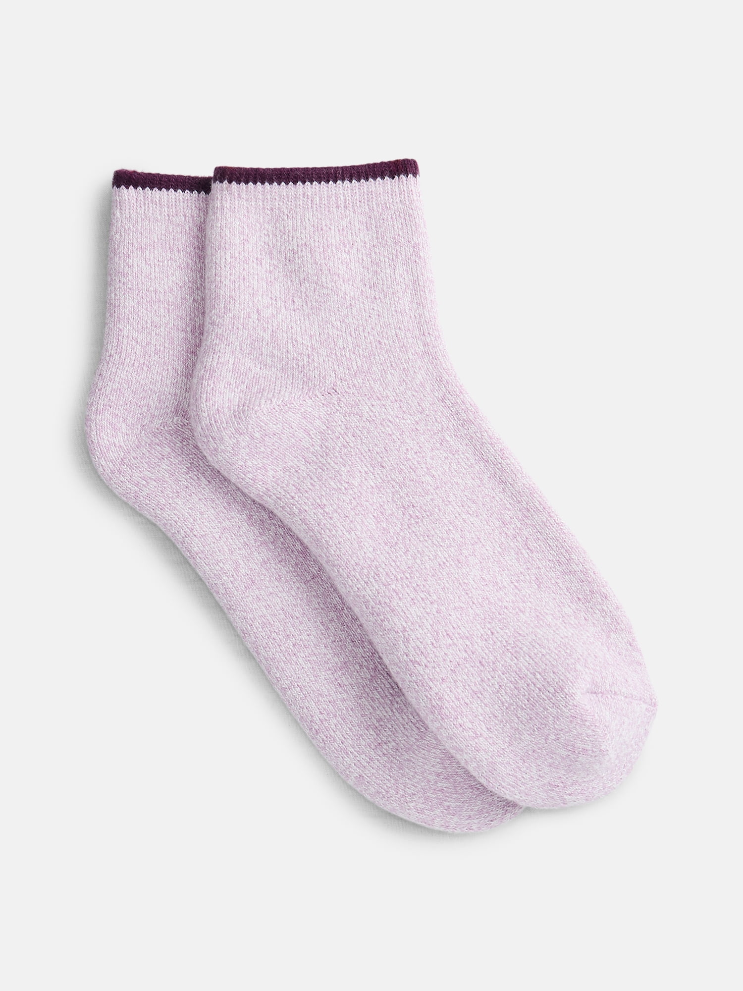 Joyspun Women's Comfort Full Terry Ankle Socks, 3-Pack, Size 4-10