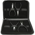 thumbnail image 5 of The Beadsmith Slim Line Pliers Set – Extra Fine Tips – 4.5 Inches, 4-Pieces: Round Nose, Chain Nose, Flat Nose & Semi-flush Side Cutter – Leatherette Carrying Case Included – Tools for Jewelry Making, 5 of 7