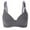 Gray, variant on Timegard Front Closure Bras for Women Wireless Deep V Adjustable Strap Full Support Comfort Thin Bras