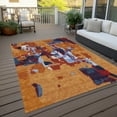 thumbnail image 6 of Addison Rugs Chantille Indoor/Outdoor Transitional Abstract Copper Washable Rectangle Rug, 8' x 10', 6 of 6
