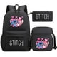 thumbnail image 3 of New Kawaii Stitch 3Pcs Boy Girl Kids School Book Bags Travel Backpack Shoulder Bag Pen Bag For Men Women, 3 of 4