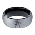thumbnail image 2 of Tungsten Ring Birthday Gifts Black Wedding Gamer New Dad Gift Lgbtq Heavy Mom Men Gay Set, 2 of 8