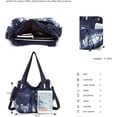 thumbnail image 3 of Purses and Handbags Women Tote Shoulder Top Handle Satchel Hobo Bags Fashion Washed Leather Purse…, 3 of 7