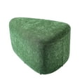 thumbnail image 6 of UIXE Rounded Triangle Ottoman Pebble Footstool Upholstered Coffee Side Tables for Living Room Bedroom Entryway, Green, 6 of 6