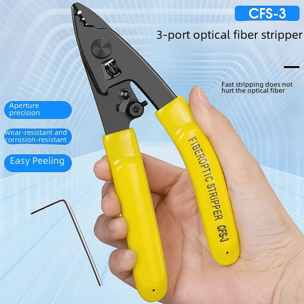 Alicates Normler, alicates pelacables, alicates pelacables, alicates de tres bocas CFS-3, alicates pelacables para revestimiento de cables de cuero