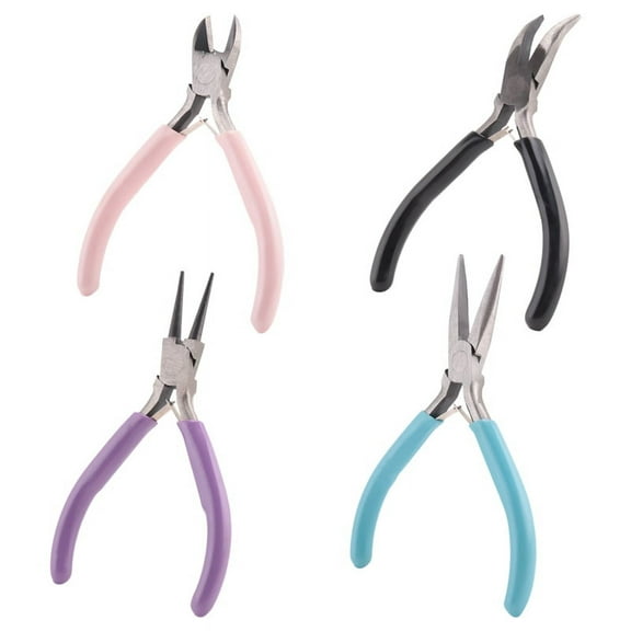 4 Pack Jewelry Pliers Making Tools Kit for Wire Wrapping Earring Supplies